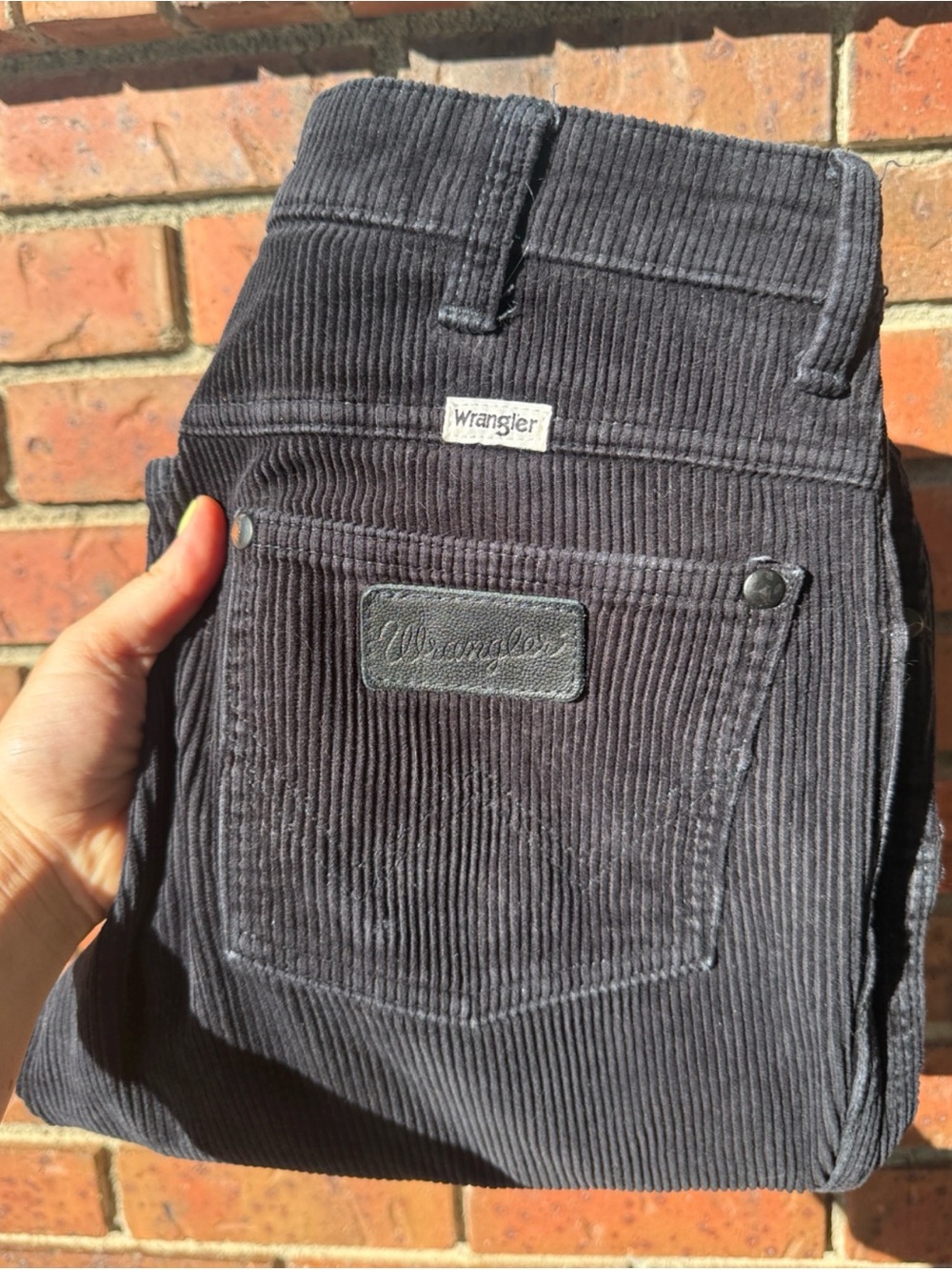 Wrangler Black Boot Cut Corduroy Jeans